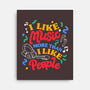 I Like Music More-None-Stretched-Canvas-tobefonseca