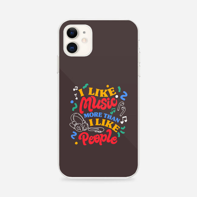 I Like Music More-iPhone-Snap-Phone Case-tobefonseca