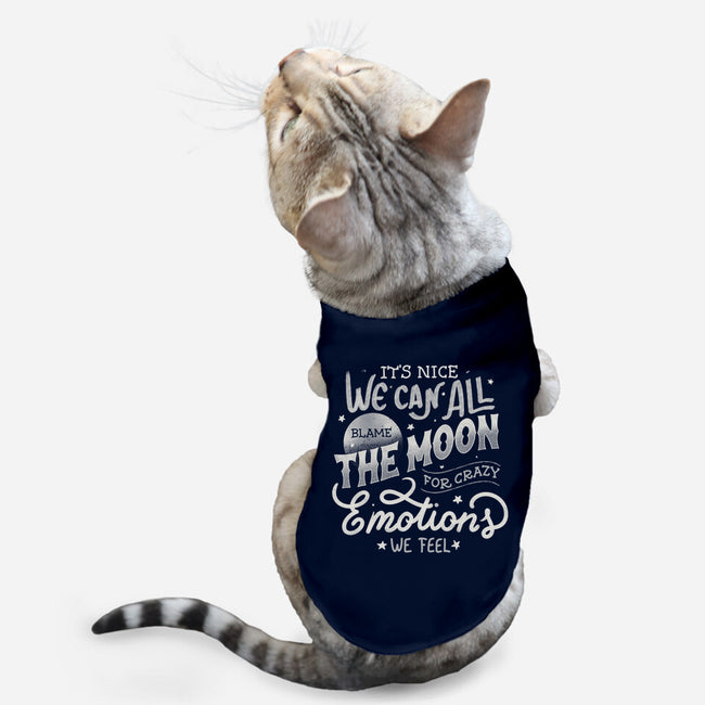 We Can All Blame The Moon-Cat-Basic-Pet Tank-tobefonseca