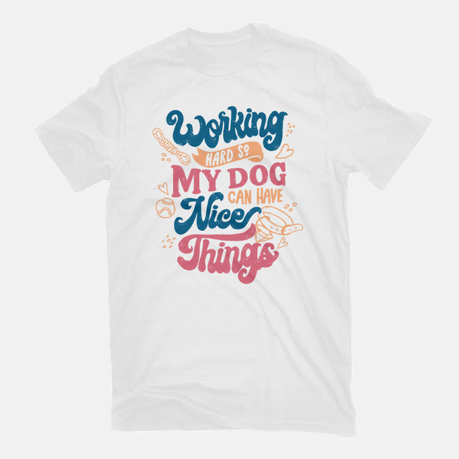 Working Hard For My Dog-Youth-Basic-Tee-tobefonseca