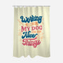 Working Hard For My Dog-None-Polyester-Shower Curtain-tobefonseca