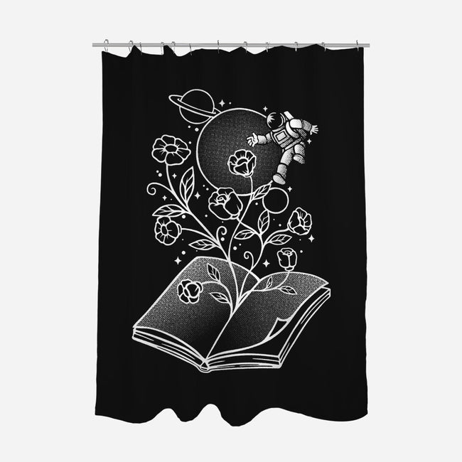 Book Garden Minimalist-None-Polyester-Shower Curtain-tobefonseca