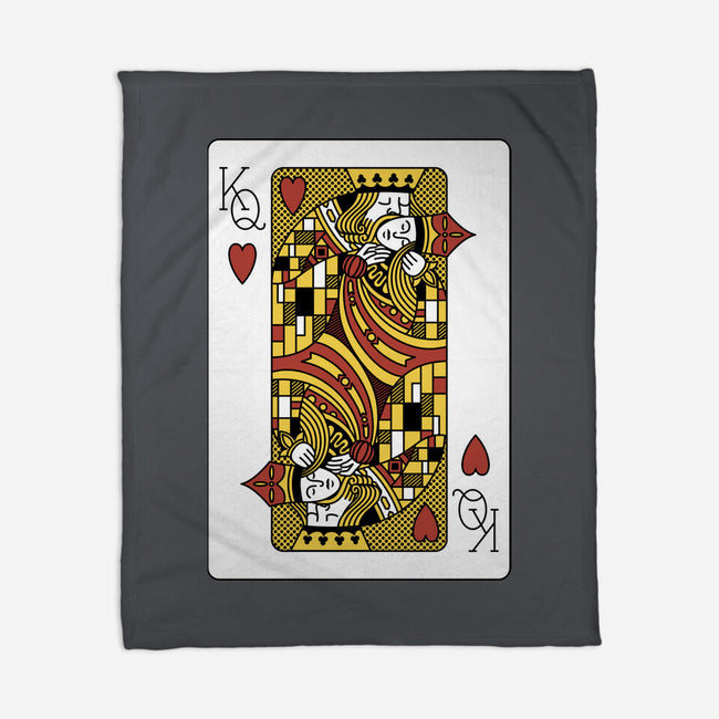 The Kiss Playing Cards-None-Fleece-Blanket-tobefonseca