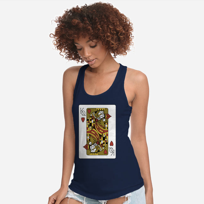 The Kiss Playing Cards-Womens-Racerback-Tank-tobefonseca