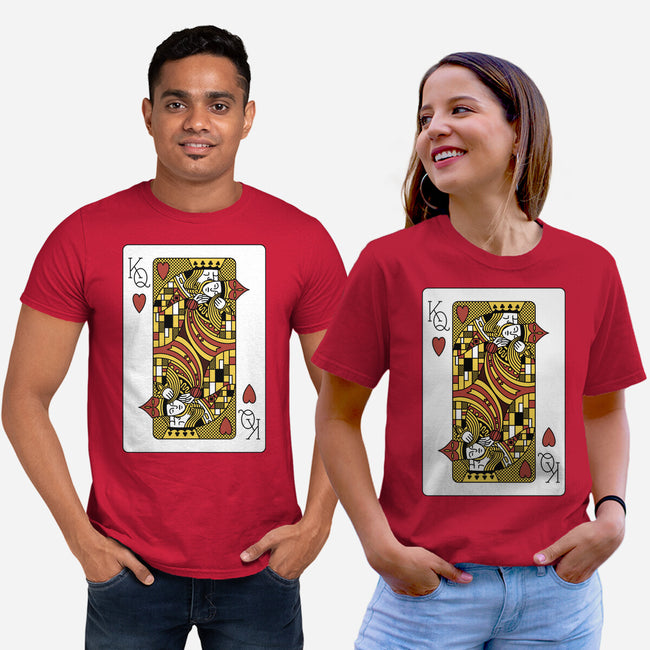 The Kiss Playing Cards-Unisex-Basic-Tee-tobefonseca