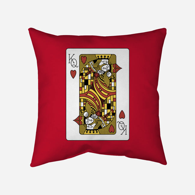The Kiss Playing Cards-None-Removable Cover-Throw Pillow-tobefonseca
