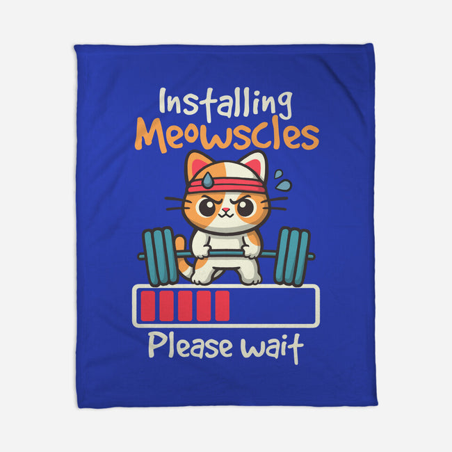 Installing Meowscles-None-Fleece-Blanket-NemiMakeit
