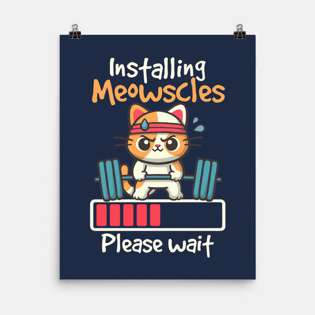 Installing Meowscles-None-Matte-Poster-NemiMakeit