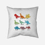 Origami Saurs-None-Removable Cover w Insert-Throw Pillow-Vallina84