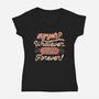 Humans Whatever Cats Forever-Womens-V-Neck-Tee-tobefonseca
