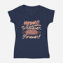 Humans Whatever Cats Forever-Womens-V-Neck-Tee-tobefonseca