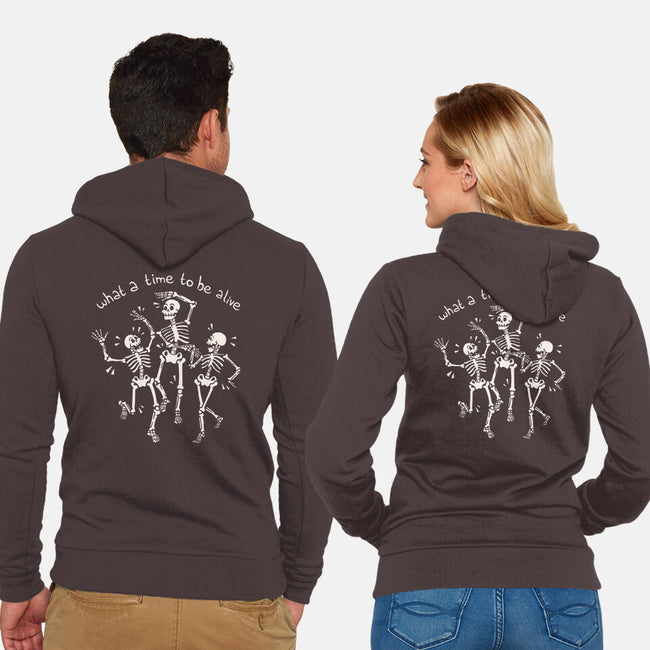 A Time To Be Alive-Unisex-Zip-Up-Sweatshirt-tobefonseca