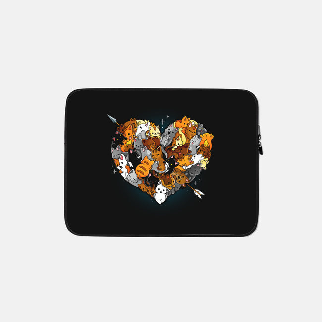 Valentine Kittens-None-Zippered-Laptop Sleeve-Vallina84