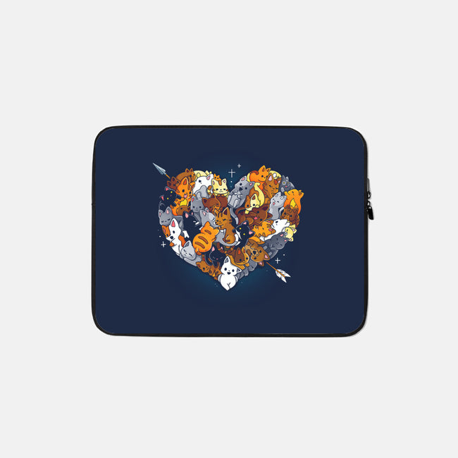 Valentine Kittens-None-Zippered-Laptop Sleeve-Vallina84