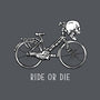 Bike Skeleton-None-Fleece-Blanket-tobefonseca