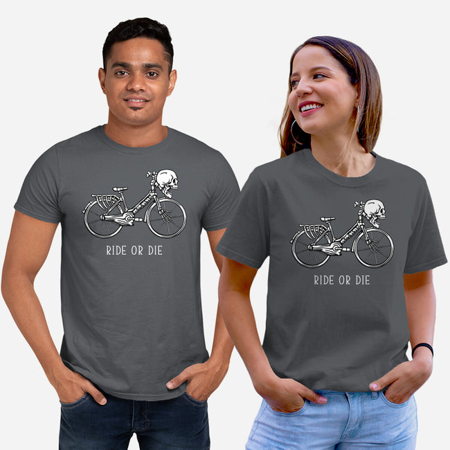 Bike Skeleton-Unisex-Basic-Tee-tobefonseca