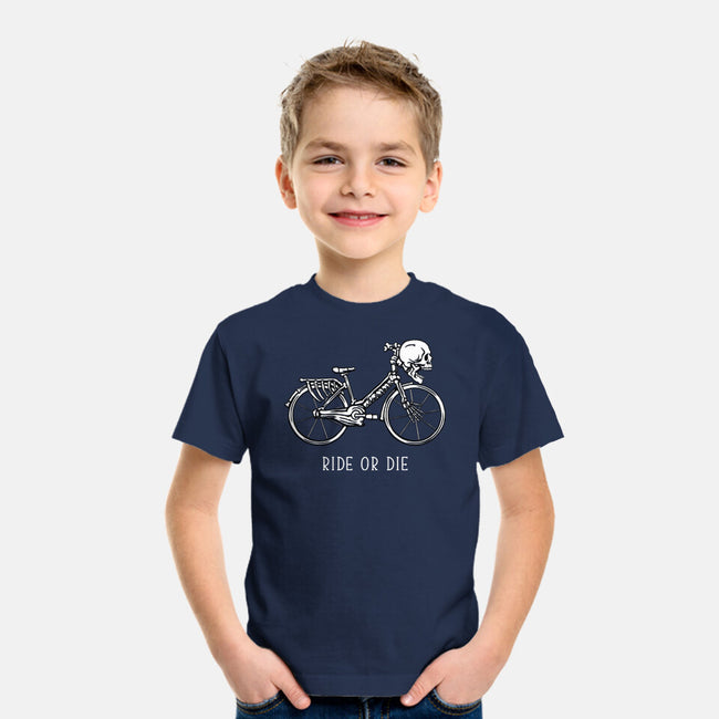 Bike Skeleton-Youth-Basic-Tee-tobefonseca