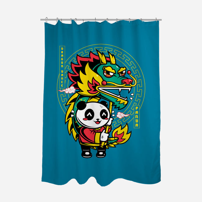 Dragon Dance Panda-None-Polyester-Shower Curtain-krisren28