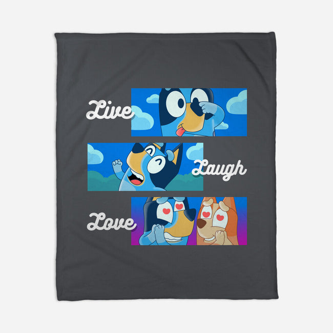 Live Laugh Love Bluey-None-Fleece-Blanket-Tri haryadi