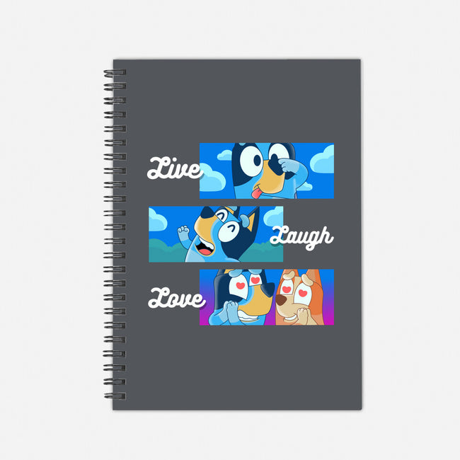 Live Laugh Love Bluey-None-Dot Grid-Notebook-Tri haryadi