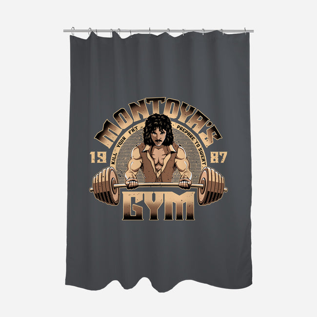 Montoya's Gym-None-Polyester-Shower Curtain-retrodivision
