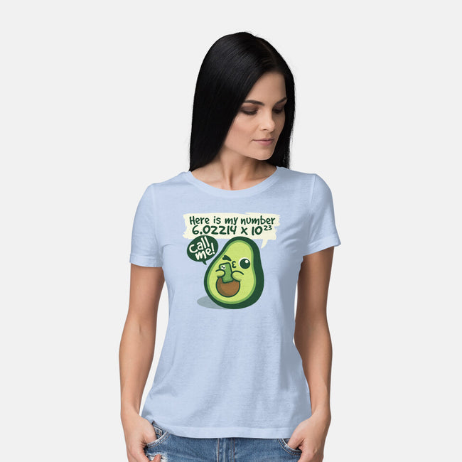 Call Me Avocado Number-Womens-Basic-Tee-NemiMakeit