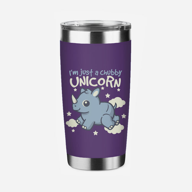 Rhino Chubby Unicorn-None-Stainless Steel Tumbler-Drinkware-NemiMakeit