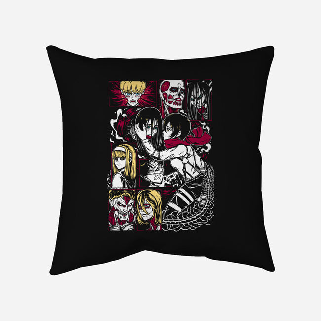 The End Of The Titans-None-Removable Cover-Throw Pillow-Panchi Art
