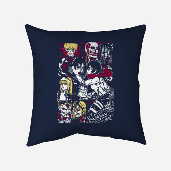The End Of The Titans-None-Removable Cover-Throw Pillow-Panchi Art