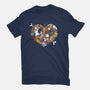 Valentine Puppies-Womens-Fitted-Tee-Vallina84