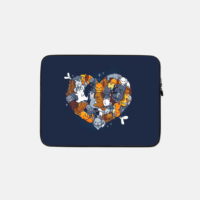 Valentine Puppies-None-Zippered-Laptop Sleeve-Vallina84