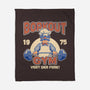 Borkout Gym-None-Fleece-Blanket-retrodivision