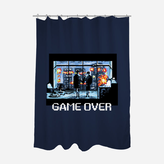 Fight Game Over-None-Polyester-Shower Curtain-zascanauta