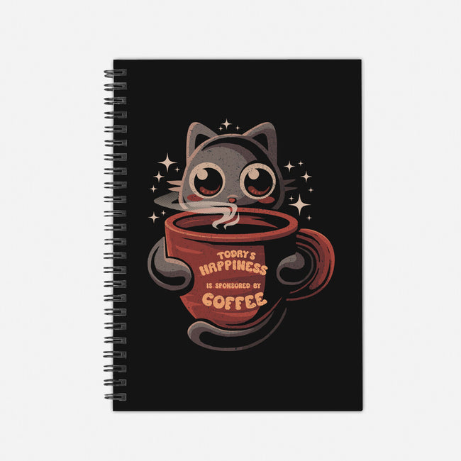 Happiness Sponsored By Coffee-None-Dot Grid-Notebook-erion_designs