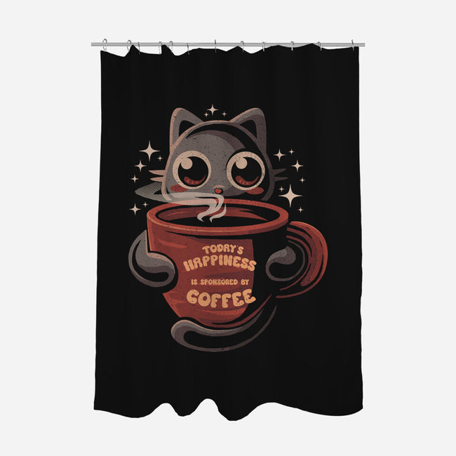 Happiness Sponsored By Coffee-None-Polyester-Shower Curtain-erion_designs