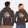 Calcifer Ramen-Unisex-Zip-Up-Sweatshirt-Claudia