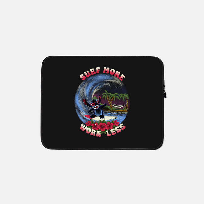 Surf More Work Less-None-Zippered-Laptop Sleeve-rmatix