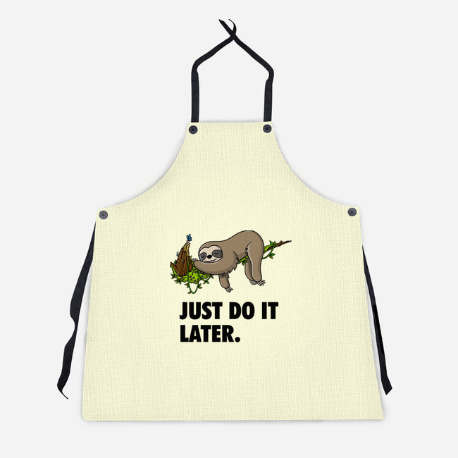 Just Do It Later-Unisex-Kitchen-Apron-drbutler
