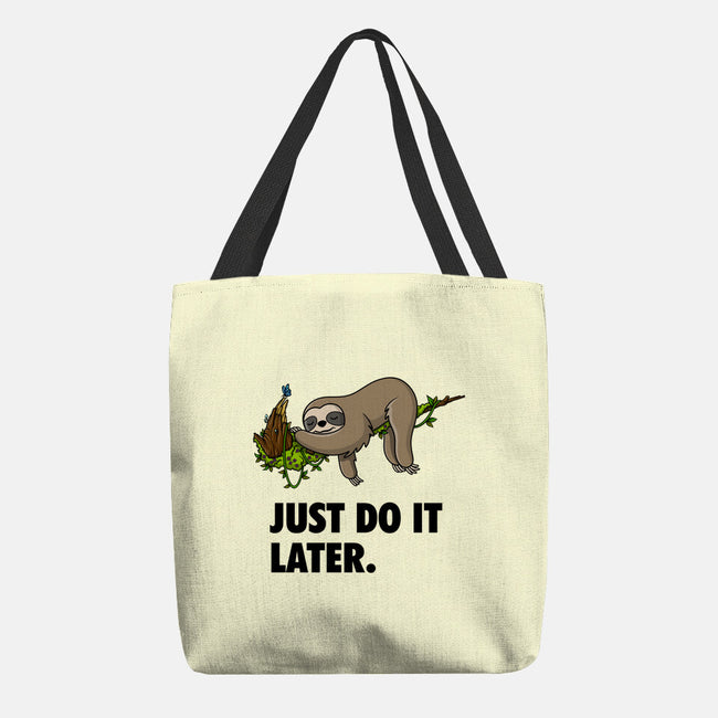 Just Do It Later-None-Basic Tote-Bag-drbutler