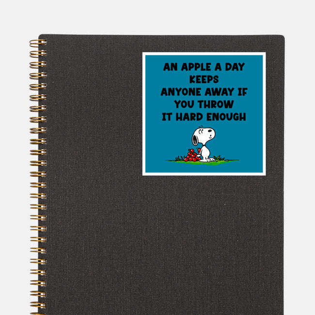 An Apple A Day-None-Glossy-Sticker-drbutler