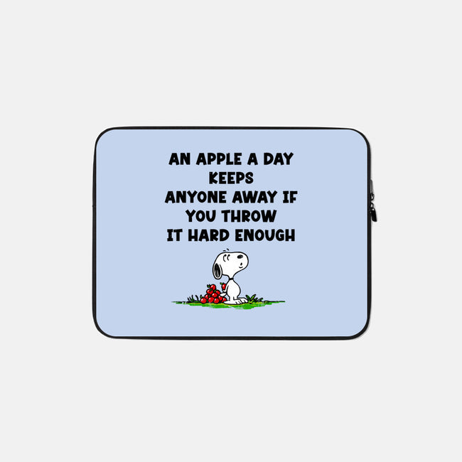 An Apple A Day-None-Zippered-Laptop Sleeve-drbutler