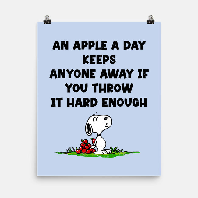 An Apple A Day-None-Matte-Poster-drbutler