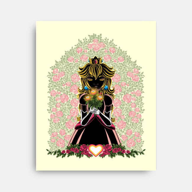 Fire Flower Princess-None-Stretched-Canvas-rmatix