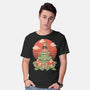 Meowster And Big Brother Croaker-Mens-Basic-Tee-vp021