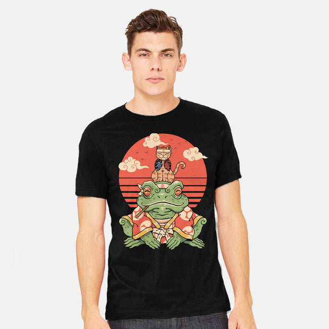 Meowster And Big Brother Croaker-Mens-Heavyweight-Tee-vp021