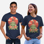 Meowster And Big Brother Croaker-Unisex-Basic-Tee-vp021