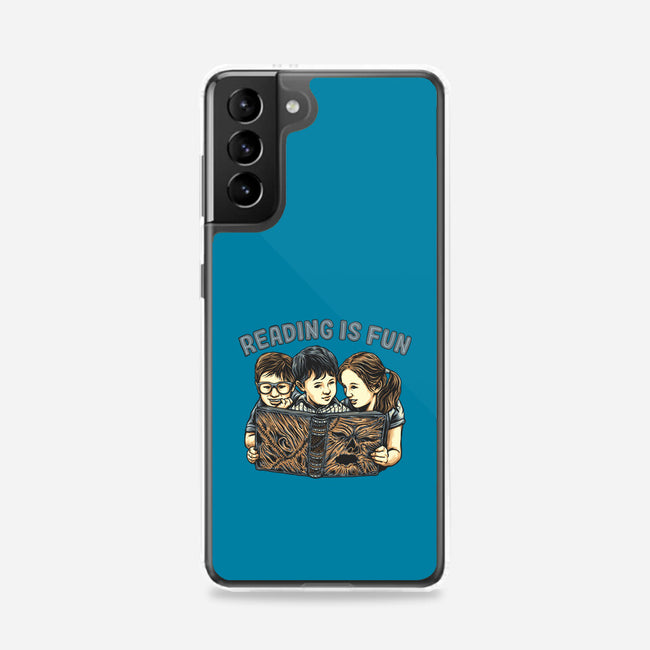 Reading Is Fun For Us-Samsung-Snap-Phone Case-momma_gorilla