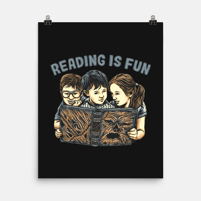 Reading Is Fun For Us-None-Matte-Poster-momma_gorilla