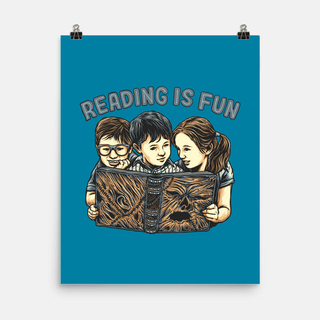 Reading Is Fun For Us-None-Matte-Poster-momma_gorilla