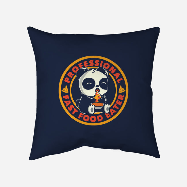 Professional Fast Food Eater-None-Removable Cover-Throw Pillow-tobefonseca